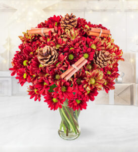 Christmas Chrysanthemums - Christmas Flowers - Christmas Flowers Delivered - Christmas Bouquets - Christmas Flowers UK